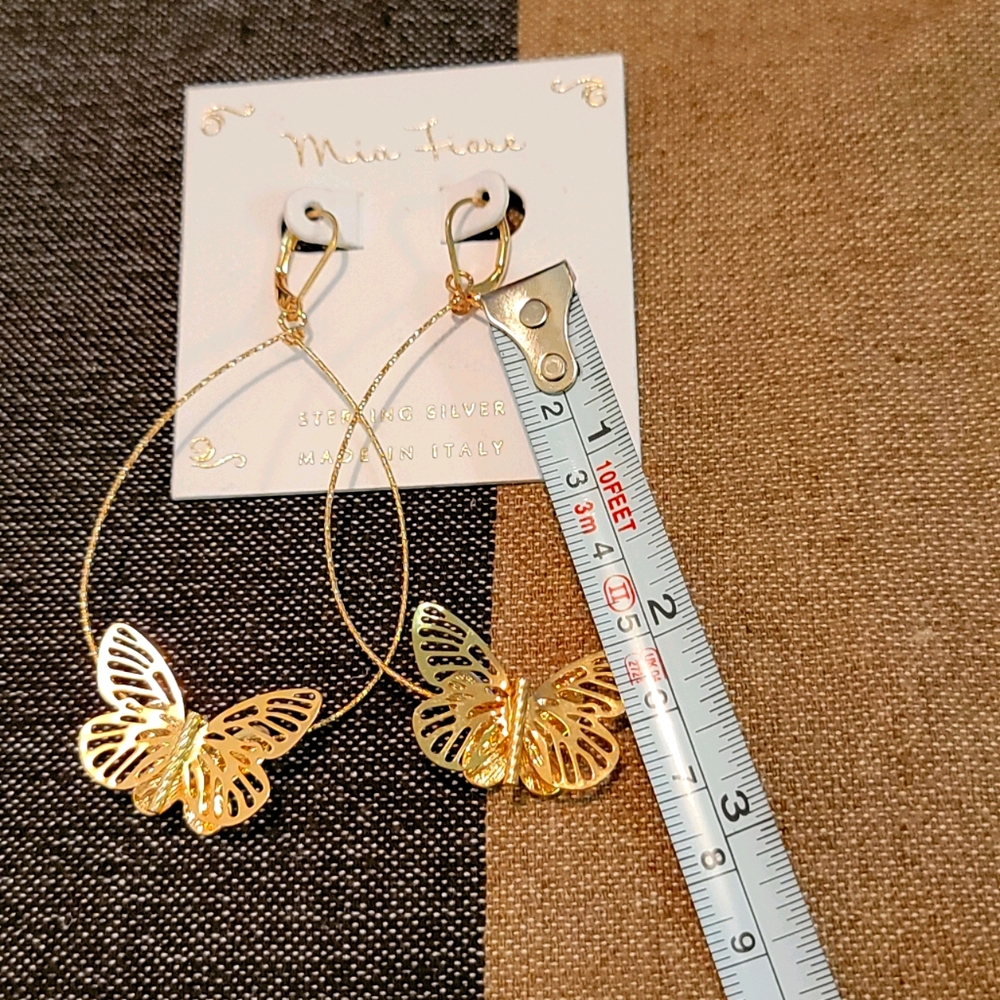 Butterfly earrings - Picture 4 of 5